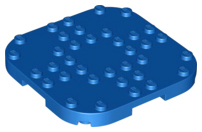 LEGO® los onderdeel Plaat Aangepast in kleur Blauw 66790
